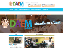 Tablet Screenshot of daem.cl